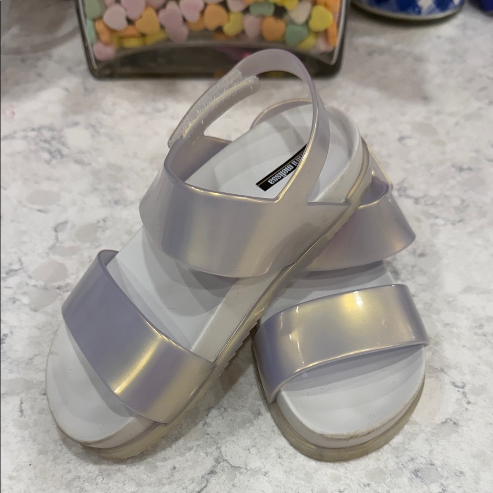 Mini Melissa Iridescent Kids Sandals